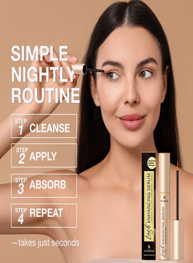 أريشاين سيروم لنمو الرموش، سيروم للرموش والحواجب: مُعزز ببتيدي للرموش والحواجب لرموش وحواجب أكثر كثافة وطولاً - جينسنغ وأحماض أمينية - 3 مل - Image 4